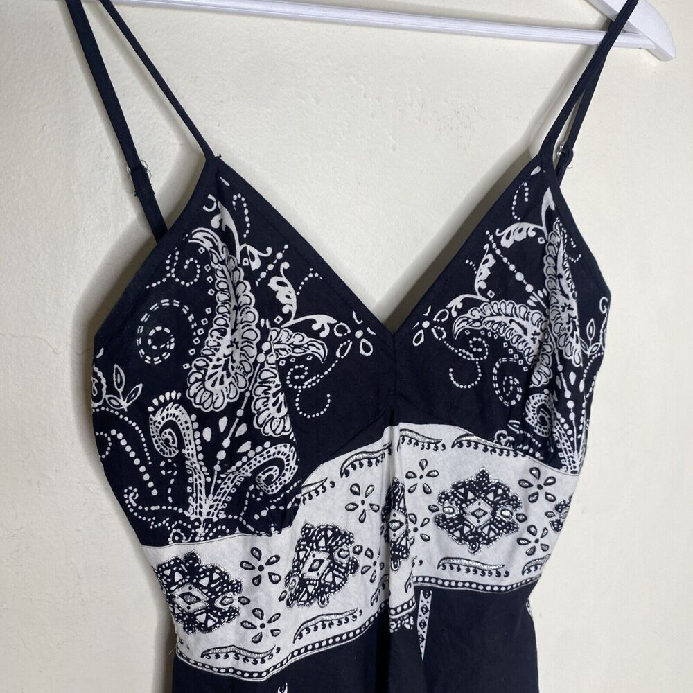 Magic Black & White Pattern Y2k Midi Dress Formal… - image 4